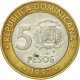 Monnaie, Dominican Republic, 5 Pesos, 1997, TB+, Bi-Metallic, KM:88 - Dominicaanse Republiek