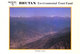 BHUTAN : OFFICIAL COLOUR PICTURE POST CARD : BHUTAN ENVIRONMENTAL TRUST FUND / BHUTAN POST : THIMPHU VALLEY - Bhoutan