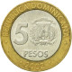 Monnaie, Dominican Republic, 5 Pesos, 2002, TTB+, Bi-Metallic, KM:89 - Dominicaanse Republiek