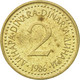 Monnaie, Yougoslavie, 2 Dinara, 1986, TB, Nickel-brass, KM:87 - Joegoslavië