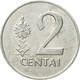 Monnaie, Lithuania, 2 Centai, 1991, TTB+, Aluminium, KM:86 - Lituania