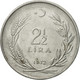 Monnaie, Turquie, 2-1/2 Lira, 1972, TTB, Stainless Steel, KM:893.2 - Turquie