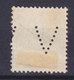 Denmark Perfin Perforé Lochung (V02) 'V' ERROR Variety (Part Of Extra 'V') Direktoratet For Vandforsyning Karavelle - Abarten Und Kuriositäten