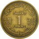 Monnaie, Maroc, Mohammed V, Franc, 1945, Paris, TTB, Aluminum-Bronze, KM:41 - Marocco