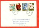 Belgium 1985. Orchids. Complete Series.  Envelope Passed The Mail. - Covers & Documents