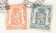 419 + 527 Op PK Met Firmaperforatie (perfin) "MF" Van MYNCKE FRERES" Met Stempel BRUSSEL 1946 - 1934-51