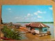 Malaysia Old Post Card 1990 Riverine Floating Homes Kota Bharu Kelantan River - Malaysia