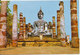 Thailand Postcard Image Of Budha At Wat (Temple) Maha That In Sukhothai Province Of Thailand Sent To Germany 21-3-1980 - Thailand