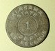 Jeton De Nécessité Etats-Unis Années 20 "1 (cent) Alabama State - Dept. Of Revenue / Sales Tax Token" Emergency Token - Monétaires/De Nécessité