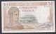 FRANCE : BILLET  50 FRANCS CERES Du 19-10-1939 - Plusieurs Trous, Plis Et Salissures (2 Scan) L 3 - 50 F 1934-1940 ''Cérès''