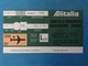 ALITALIA AEREO VOLO AZ0611 BIGLIETTO CARTA D'IMBARCO BOARDING PASS AL RETRO PUBBLICITA' BENZINA TAMOIL - Altri & Non Classificati