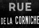 Ancienne PLAQUE  EMAILLEE  Nom De RUE  -  RUE De La CORNICHE   ( Plaque Authentique) - Emailschilder (ab 1960)