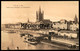 ALTE POSTKARTE CÖLN FRANKENWERFT STAPELHAUS UND MARTINSKIRCHE Köln Schlepper Dampfer Schiff Ship Ansichtskarte Postcard - Remorqueurs