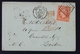 France Lettre 1853-60 Emission Empire Non Dentelé Napoleon III 40c Orange No16 15-04-1861 à London Grande Bretagne - 1849-1876: Période Classique