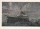 1955 Painting Battleship Potemkin Artist Bibikov - Guerra