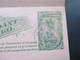 Belgisch - Kongo Ganzsache Doppelkarte Mit Blauem Stempel! Matadi 1898 Aber Ungelaufen / Blankokarten - Cartas & Documentos