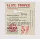 Concert ALICE COOPER 6 Novembre 1988  à Forest B - Concerttickets