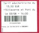 Aven D'Orgnac, Ardèche (07), Visuel Femme Préhistorique Et Son Enfant, 2018 - Tickets D'entrée