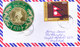 BHUTAN : COMMERCIAL COVER : POSTED FROM THIMPHU FOR BANGLADESH : USE OF GOLDEN PLATED EMBOSSED ROUND STAMP, ODD SHAPE - Bhutan