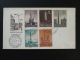 Encart FDC Obelisque Du Vatican 1959 - Lettres & Documents