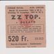 Concert Z Z TOP. + GUESTS 15 Novembre 1983 Cirque Royal. - Tickets De Concerts