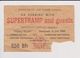 Concert SUPERTRAMP AND GUEST 10 Juin 1983. - Tickets De Concerts