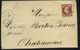 Envelop France 1853-60 Emission Empire Napoléon III Non Dentelé 80c Carmin Foncé No17al. Envoyé De St-Aignan-sur-Cher - 1849-1876: Période Classique