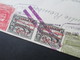 Guatemala 1929 Luftpostbrief. Marken Mit Rotem Aufdruck Postal Aereo Nach Delemont Schweiz Violetter Balkenstempel - Guatemala