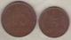 Luxembourg 5 Centimes Et 10 Centimes 1930, Charlotte - Luxembourg