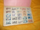 CAHIER TIMBRES POSTE LOT DE 675 TIMBRES OBLITERES ANCIENS DONT UNE DIZAINE DE MONACO. VOIR PHOTOS PAGES TOUTES SCANNEES. - Autres & Non Classés