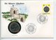 POSTCARD STAMP BUSTA FRANCOBOLLO GIBRALTAR 10 PENCE 1990 MAURISCHE BURG NEW COINAGE FIRST DAY OF ISSUE FDC UNC (1) - Gibilterra