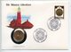 POSTCARD STAMP BUSTA FRANCOBOLLO GIBRALTAR 2 PENCE 1990 LIGHTHOUSE FARO NEW COINAGE FIRST DAY OF ISSUE FDC UNC (1) - Gibilterra