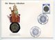 POSTCARD STAMP BUSTA FRANCOBOLLO GIBRALTAR 20 PENCE 1990 OUR DADY OF EUROPA NEW COINAGE FIRST DAY OF ISSUE FDC UNC (1) - Gibilterra