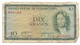 Luxembourg, 10 Franc Banknote, Creased - Luxembourg