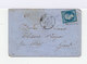 Sur Enveloppe Type Napoléon III Empire Français 20 C. Bleu. Oblitération Losange. (623) - 1849-1876: Période Classique