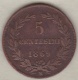REPUBBLICA DI SAN MARINO . 5 CENTESIMI 1869 M - San Marino
