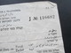 Palästina 1938 Jerusalem Parcel Post Receipt For Customs Import Duty. Judaika. Fiskalmarken?! Palestine Post - Palästina