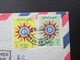 Irak / Republic Of Iraq 1959 Luftpost Der Commercial Bank Of Iraq Ltd. Baghdad. Violetter Dreieck Stempel. Toller Beleg! - Iraq