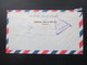 Irak / Republic Of Iraq 1959 Luftpost Der Commercial Bank Of Iraq Ltd. Baghdad. Violetter Dreieck Stempel. Toller Beleg! - Iraq