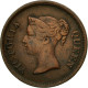 Monnaie, Straits Settlements, Victoria, 1/4 Cent, 1845, TTB, Cuivre, KM:1 - Malasia