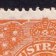Australia 1923 King George V 1/2d Orange Single Crown Variety 66(9)i MH - Mint Stamps