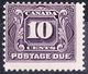 CANADA 1932 KGV 10c Postage Due Bright Violet SGD13 MH Cv £65 - Portomarken