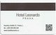 REPUBBLICA CECA  KEY HOTEL  Leonardo Praha - Cartes D'hotel