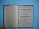 LIVRET MATRICULE De La Chambre Syndicale Des CUISINIERS De PARIS - 1912  - Feuille Pointage - Timbre Syndical - Sonstige & Ohne Zuordnung