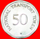 · YORK MINSTER: GREAT BRITAIN ★ 50 PENCE NATIONAL TRANSPORT TOKEN MINT LUSTER! LOW START ★ NO RESERVE! - Profesionales/De Sociedad