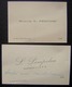 Léon Pompidou (père Du Président Georges Pompidou) Carte De Condoléances écrite Et Signée De Sa Main à Albi - Autres & Non Classés