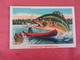 Adv. For Postcard On Back Of Card  Greetings Vernfield Pa Fantasy Fish Catch  .  Ref 3053 - Advertising