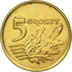 Monnaie, Pologne, 5 Groszy, 1991, Warsaw, TTB+, Laiton, KM:278 - Pologne