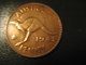 One Penny 1941 George VI AUSTRALIA Coin Kangaroo - Penny