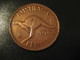 One Penny 1963 QEII AUSTRALIA Coin Kangaroo - Penny